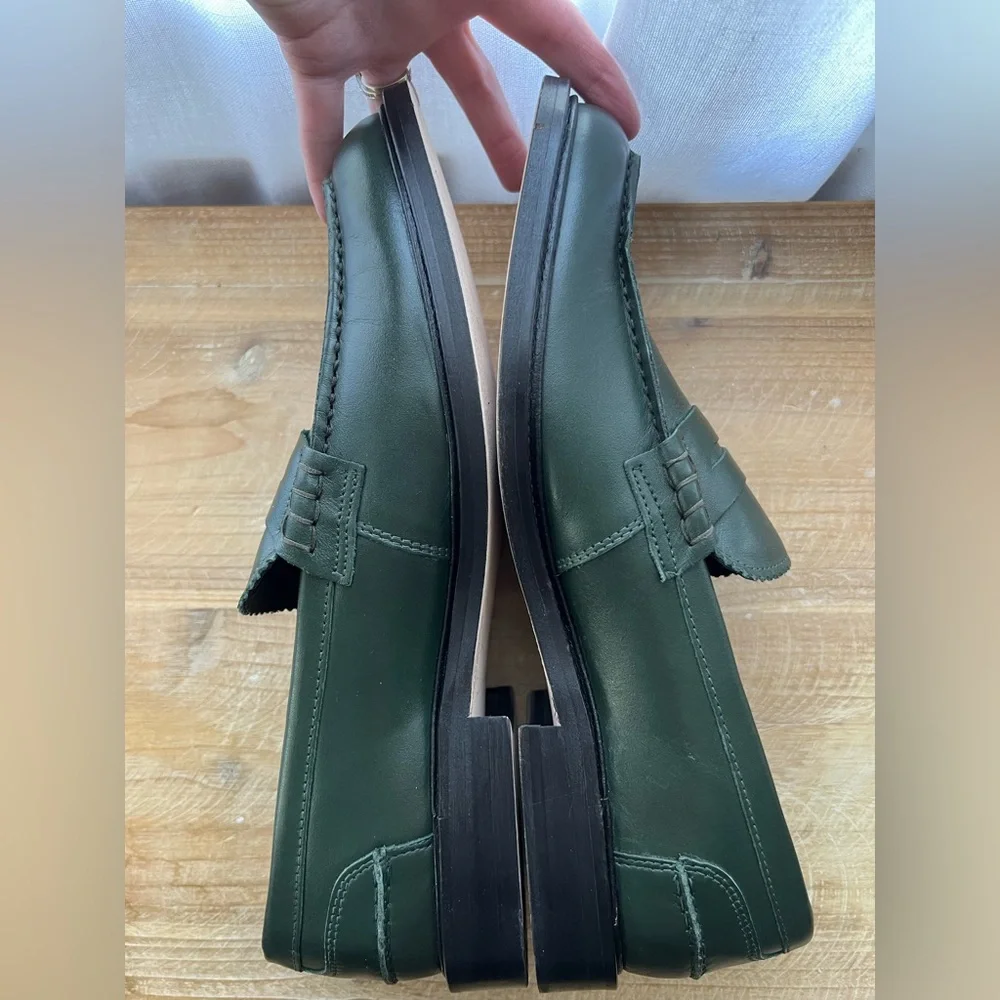 Vinny’s Townee Penny Loafer in Dark Green Men’s Size 43 New